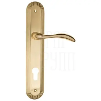 Дверная ручка Fratelli Cattini 'LUCCIA' на планке PL288 полированная латунь (cyl)
