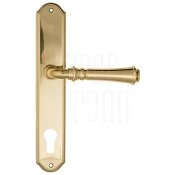 Дверная ручка Fratelli Cattini 'GRACIA' на планке PL02 полированная латунь (cyl)