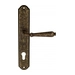 Дверная ручка Venezia 'CLASSIC' на планке PL02, античная бронза (cyl)