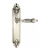 Дверная ручка Venezia 'OLIMPO' на планке PL90, натуральное серебро
