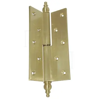 Петля дверная (правая) P200x122 мм для тяжелых дверей матовая латунь