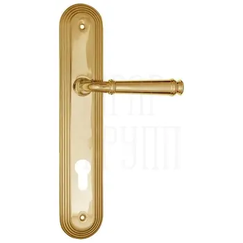 Дверная ручка Fratelli Cattini 'FARFALLA' на планке PL288 полированная латунь (cyl)