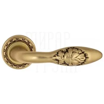 Дверная ручка на розетке Venezia 'CASANOVA' D2 французское золото