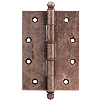 Петля дверная универсальная Melodia латунь 522A 126 мм античное серебро