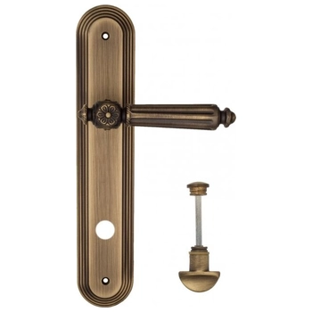 Дверная ручка Fratelli Cattini 'TORCELLO' на планке PL288 матовая бронза (wc-2)