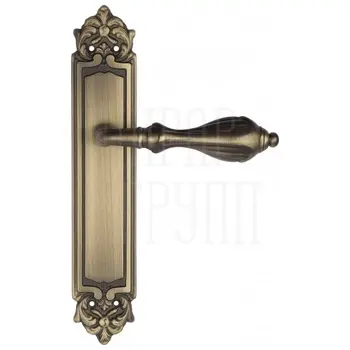 Дверная ручка Venezia 'ANAFESTO' на планке PL96 матовая бронза