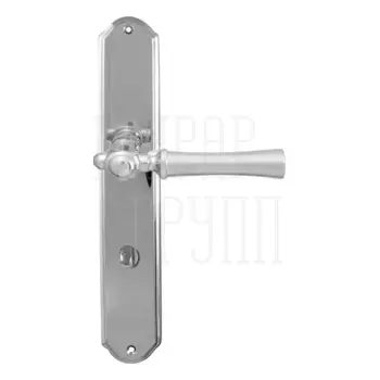 Дверная ручка на планке Melodia 283/230 'Carlo' матовый хром (wc)