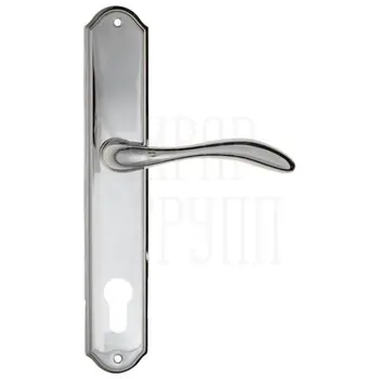 Дверная ручка Fratelli Cattini 'LUCCIA' на планке PL02 полированный хром (cyl)