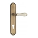 Дверная ручка Venezia 'COLOSSEO' на планке PL98, матовая бронза (cyl)