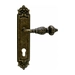 Дверная ручка на планке Melodia 230/229 'Gemini', античная бронза (cyl)