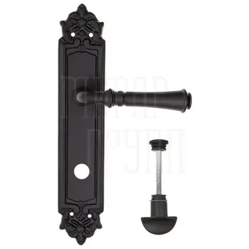 Дверная ручка Fratelli Cattini 'GRACIA' на планке PL96 матовый черный (wc-2)