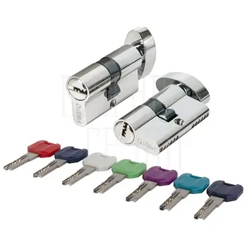 Цилиндровый Punto (Пунто) MaxPro7002Knob52mm(21+10+21) BL 7key с вертушкой