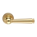 Дверная ручка Extreza "ANNET" (Аннет) 329 на круглой розетке R06, полированное золото