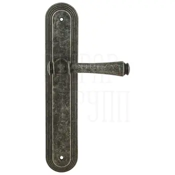 Дверная ручка Extreza 'PIERO' (Пиеро) 326 на планке PL05 античное серебро