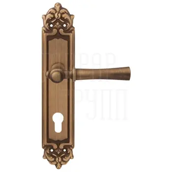 Дверная ручка на планке Melodia 283/229 'Carlo' матовая бронза (cyl)