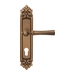 Дверная ручка на планке Melodia 283/229 'Carlo', матовая бронза (cyl)