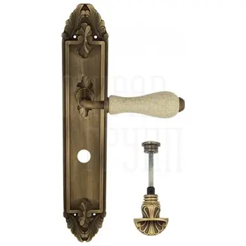 Дверная ручка Venezia 'COLOSSEO' на планке PL90 матовая бронза (wc-4)