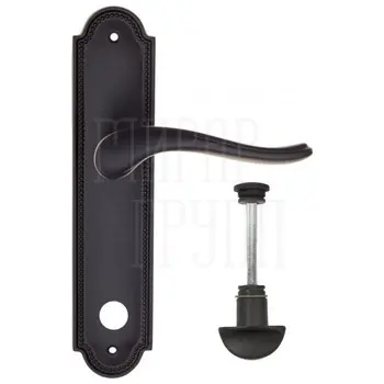 Дверная ручка Fratelli Cattini 'LAVERA' на планке PL248 матовый черный (wc-2)