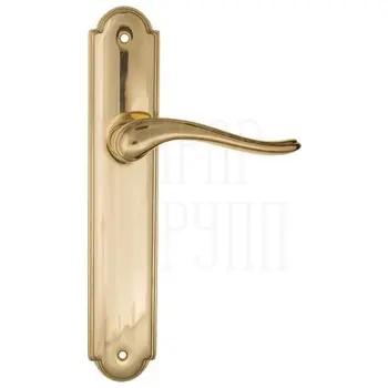 Дверная ручка Fratelli Cattini 'LAVERA' на планке PL257 полированная латунь