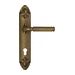 Дверная ручка Venezia 'MOSCA' на планке PL90, матовая бронза (cyl)