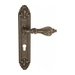 Дверная ручка Venezia 'FLORENCE' на планке PL90, античная бронза (cyl)
