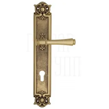 Дверная ручка Venezia 'CALLISTO' на планке PL97 французское золото (cyl)