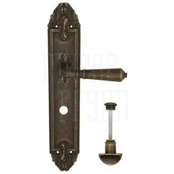 Дверная ручка Venezia 'VIGNOLE' на планке PL90 античная бронза (wc)