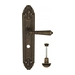 Дверная ручка Venezia "VIGNOLE" на планке PL90, античная бронза (wc)