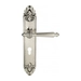 Дверная ручка Venezia "PELLESTRINA" на планке PL90, натуральное серебро (cyl)