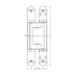 Петля скрытая универсальная Simonswerk TECTUS TE 640 3D (200/220 кг), схема