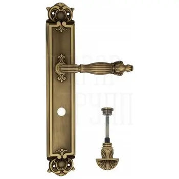 Дверная ручка Venezia 'OLIMPO' на планке PL97 матовая бронза (wc-4)