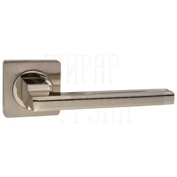 Дверные ручки Puerto (Пуэрто) INAL 514-02 на квадратной розетке матовый никель + никель