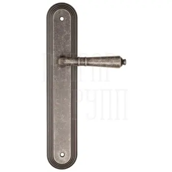 Дверная ручка Fratelli Cattini 'TOSCANA' на планке PL288 античное серебро