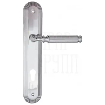 Дверная ручка Fratelli Cattini 'ENCIA' на планке PL288 полированный хром (cyl)
