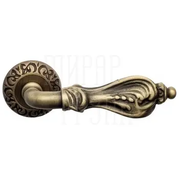 Дверная ручка на розетке Venezia 'FLORENCE' D4 матовая бронза