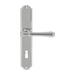 Дверная ручка Extreza 'PIERO' (Пиеро) 326 на планке PL01, полированный хром (key)