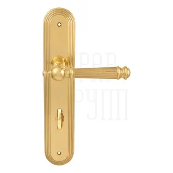 Дверная ручка на планке Melodia 102/235 'Veronica' полированная латунь (wc)