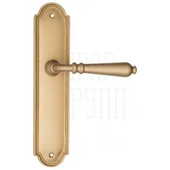 Дверная ручка Fratelli Cattini 'NAPOLI' на планке PL248 матовая латунь