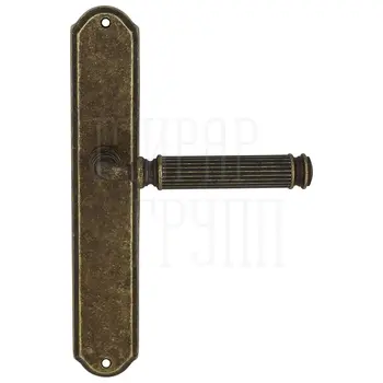 Дверная ручка Extreza 'BENITO' (Бенито) 307 на планке PL01 античная бронза