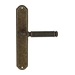 Дверная ручка Extreza 'BENITO' (Бенито) 307 на планке PL01, античная бронза (pass)