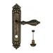 Дверная ручка Venezia "ANAFESTO" на планке PL96, античная бронза (wc)