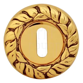 Накладка Class под ключ (KEY) 60 mm золото 24k + коричневый