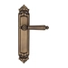 Дверная ручка Fratelli Cattini "TORCELLO" на планке PL96 , матовая бронза