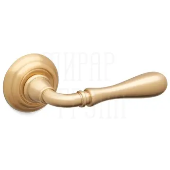 Дверная ручка на розетке Mandelli 'Gou' 1421 матовое золото