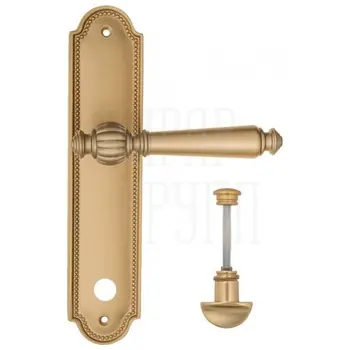 Дверная ручка Fratelli Cattini 'MARANI' на планке PL248 матовая латунь (wc-2)