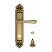 Дверная ручка Venezia "CALLISTO" на планке PL96, французское золото (wc-4)