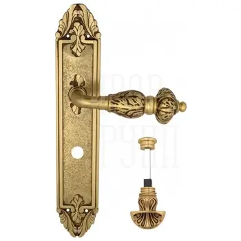 Дверная ручка Venezia 'LUCRECIA' на планке PL90 французское золото (wc-4)