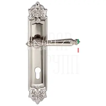 Дверная ручка Extreza 'DANIEL' (Даниел) 308 на планке PL02 полированный никель (cyl)