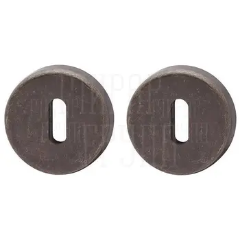 Накладки на круглой розетке под кабинетный ключ Colombo CD1063 G античная бронза