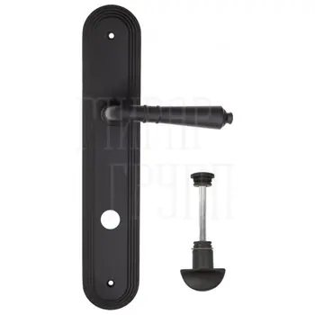 Дверная ручка Fratelli Cattini 'TOSCANA' на планке PL288 матовый черный (wc-2)